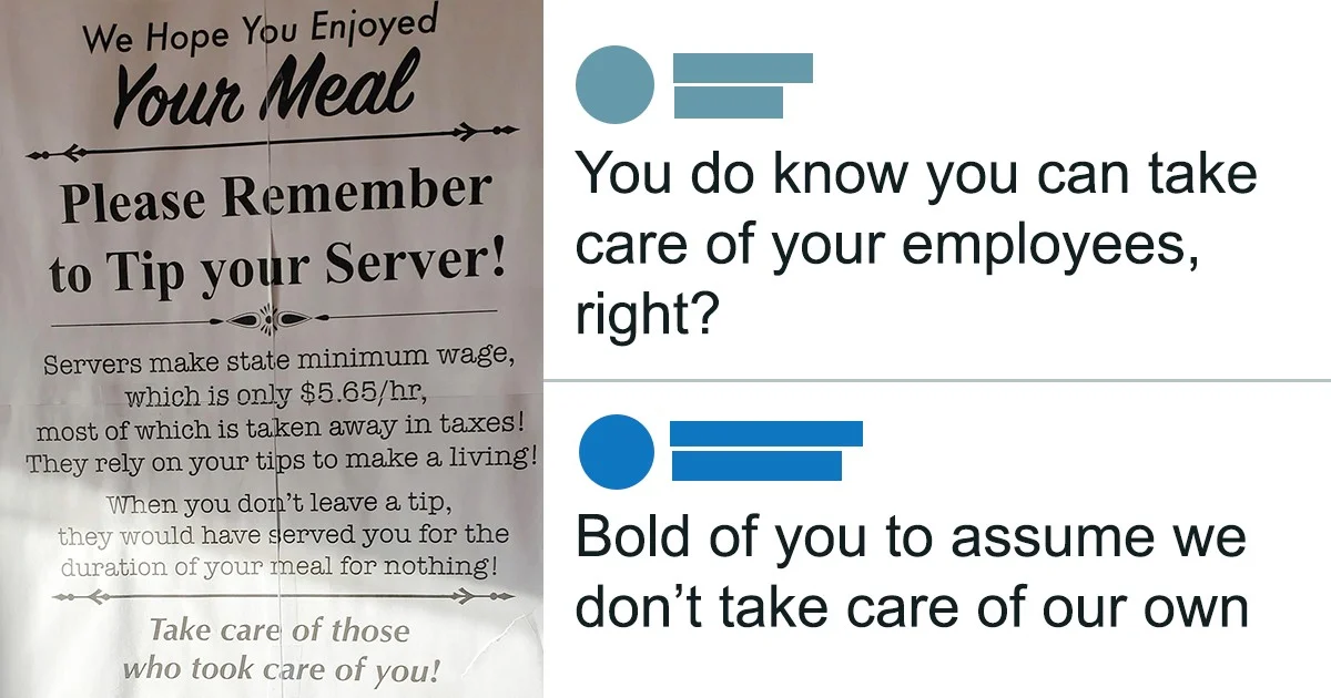Le client qui refuse le pourboire malgré une note salée : « Mon pourboire est déjà dans le prix » - image 1
